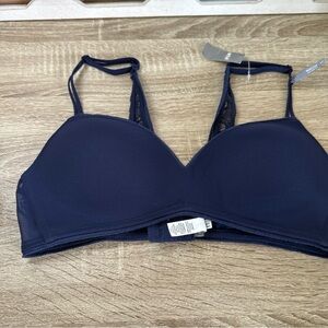 NWT Aerie  Wireless Navy Bra Size 36B